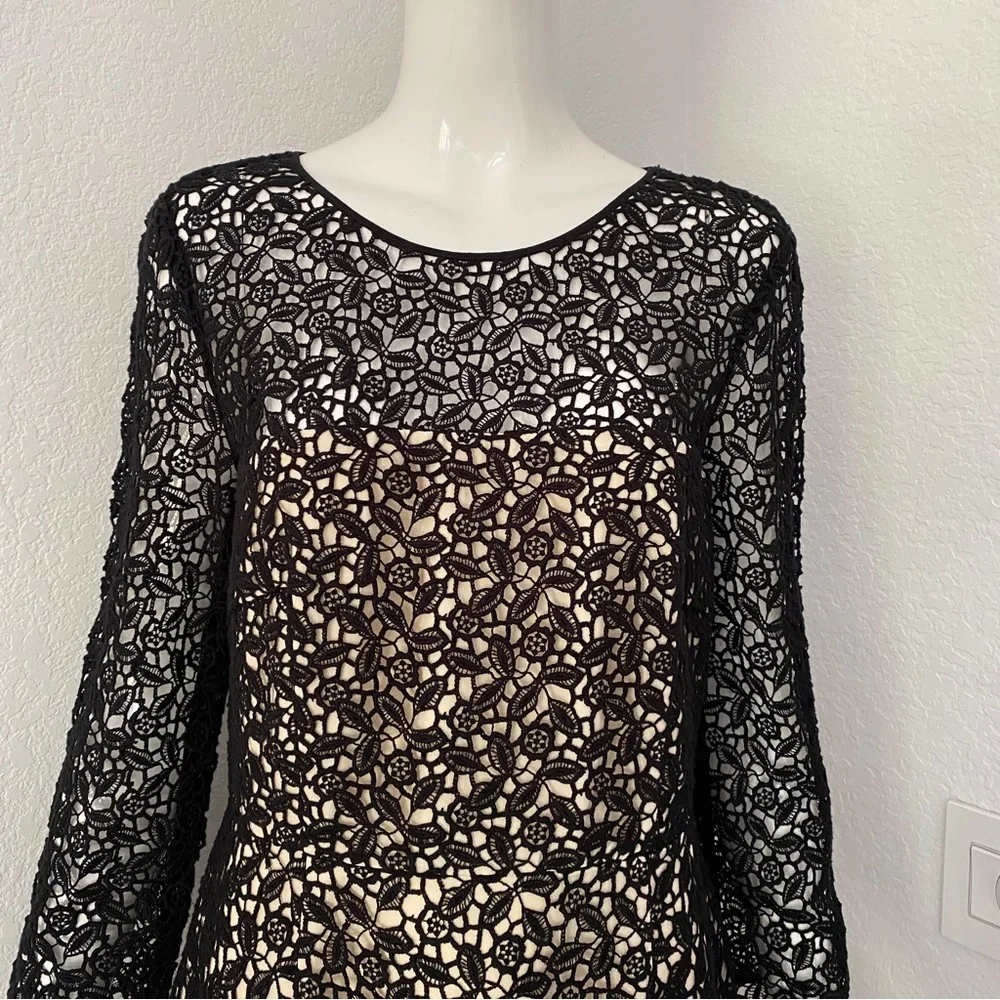 J. Crew collection black lace dress